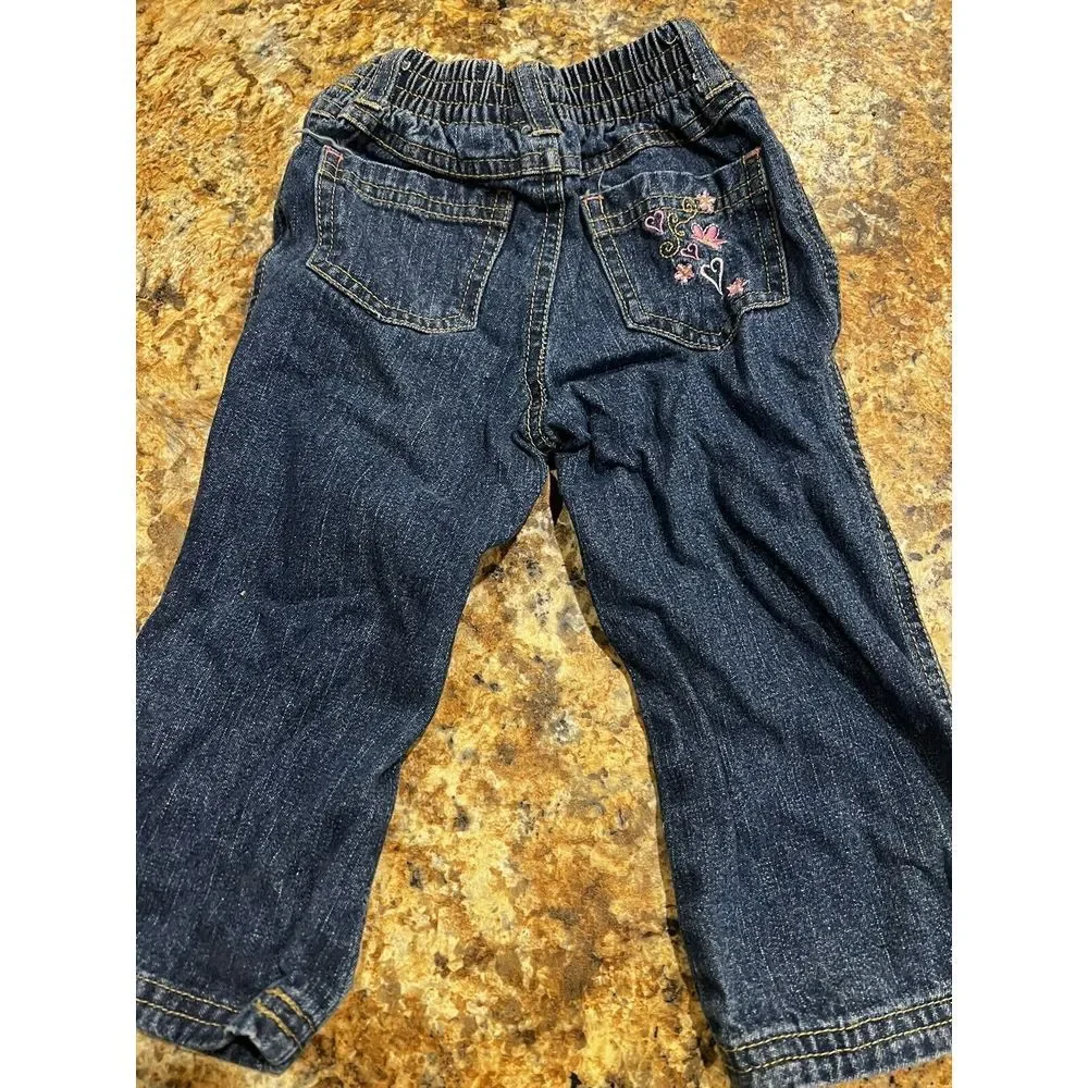 Vintage Disney Princess Embroidered Jeans‎ Size 18m
